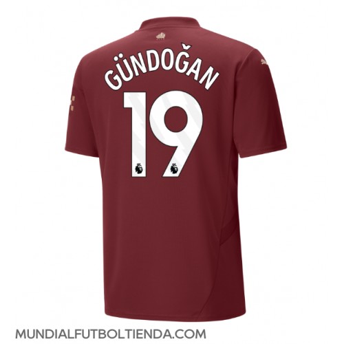 Camiseta Manchester City Ilkay Gundogan #19 Tercera Equipación Replica 2024-25 mangas cortas